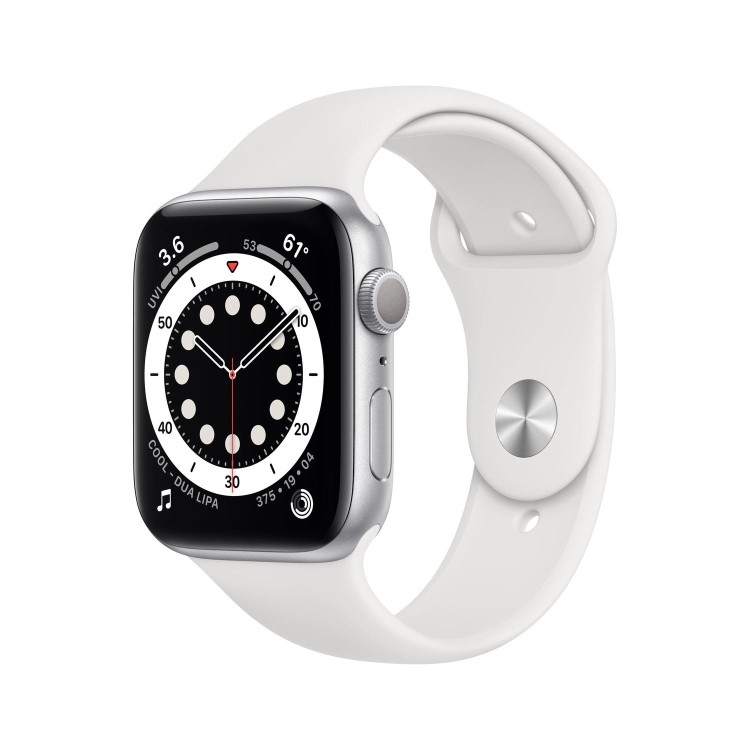 Apple Watch Series 6 GPS - 40mm Silver Aluminium Case with White Sport Band - Regular