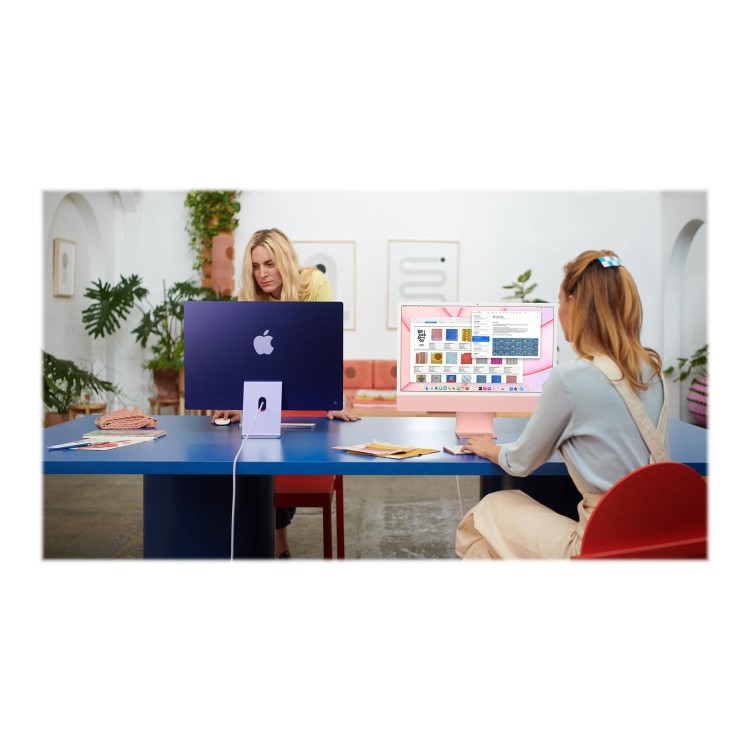 Apple iMac 2021 M1 8 Core CPU 8 Core GPU 8GB 256GB SSD 24 Inch 4.5K All-in-One - Pink