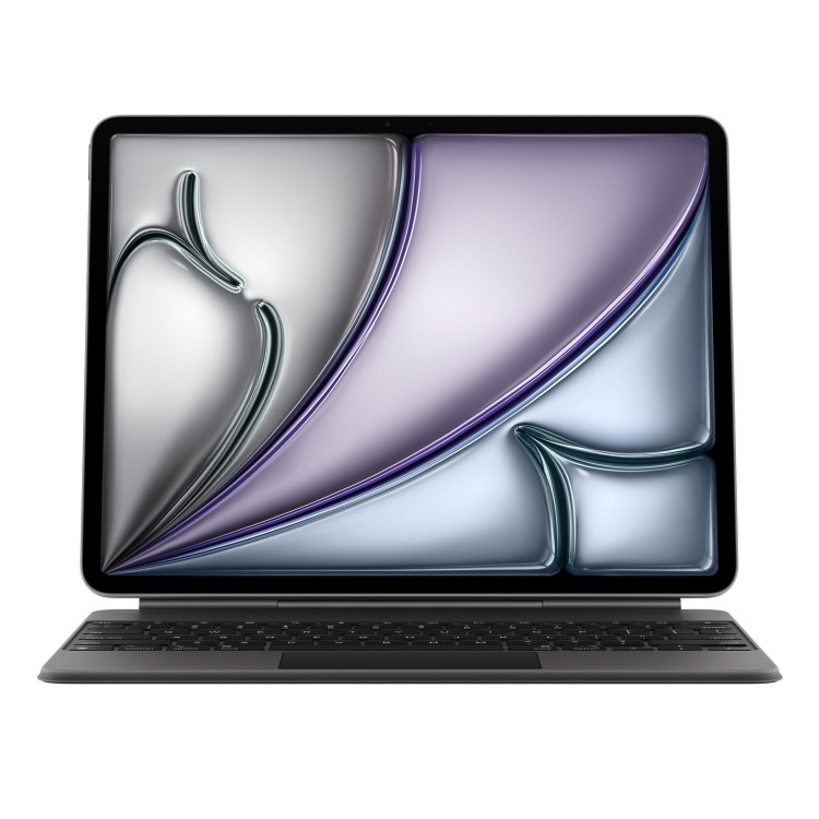 Box Opened Apple Magic Keyboard - Keyboard and folio case - with trackpad - Apple Smart connector - QWERTY - UK - black - for 13-inch iPad Air M2 M3