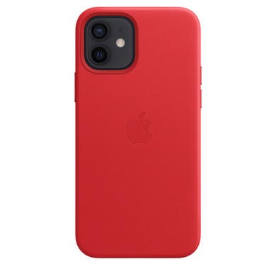 Apple iPhone 12/12 Pro Leather Case with MagSafe - Red