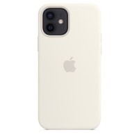 Apple iPhone 12/12 Pro Silicone Case with MagSafe - White Apple iPhone 12/12 Pro Silicone Case with MagSafe - White