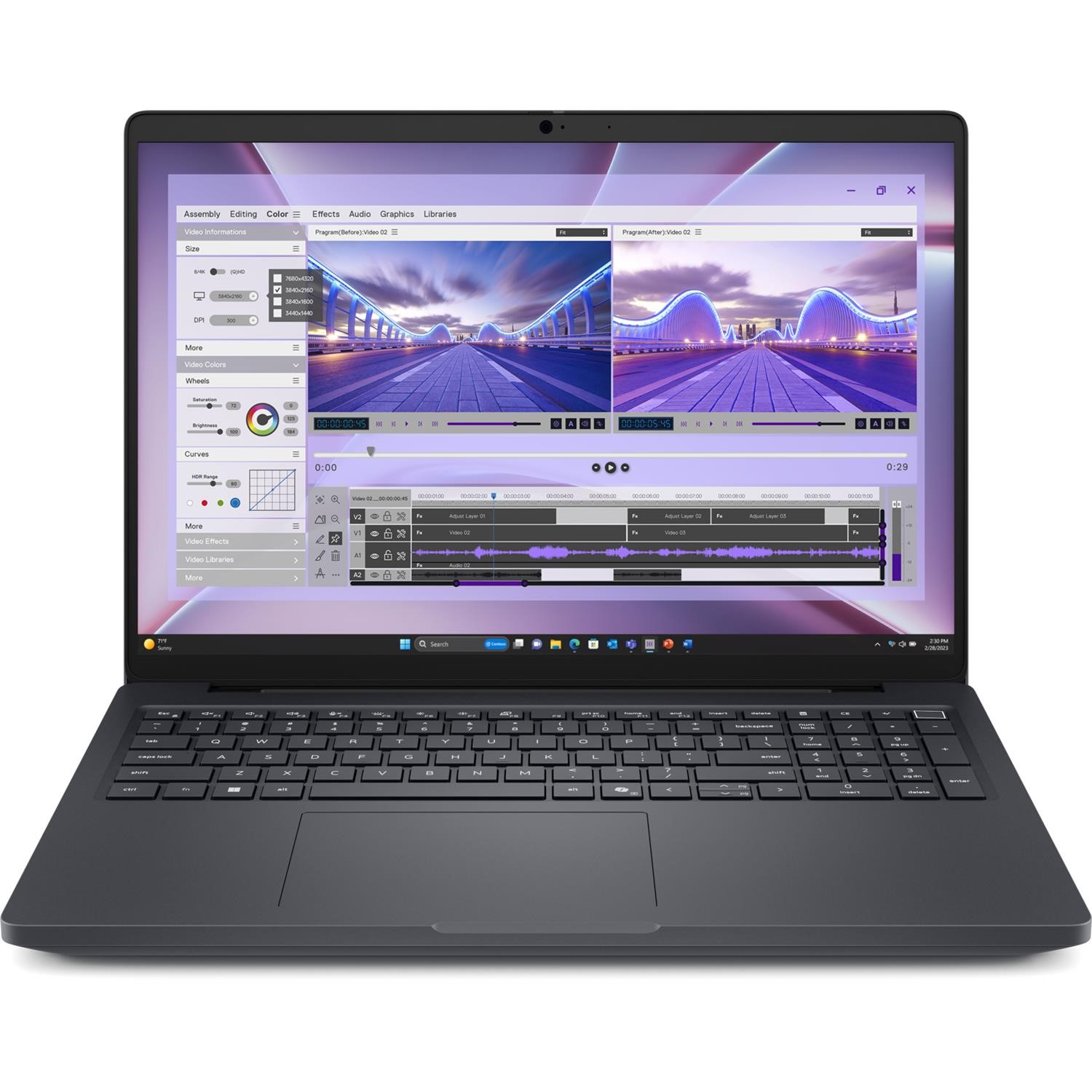 Dell Pro Max 16 Mc16250 Intel Core Ultra 7 32GB RAM 1TB SSD 16 Inch Windows 11 Pro Laptop Black, Laptops Direct - MHN3R