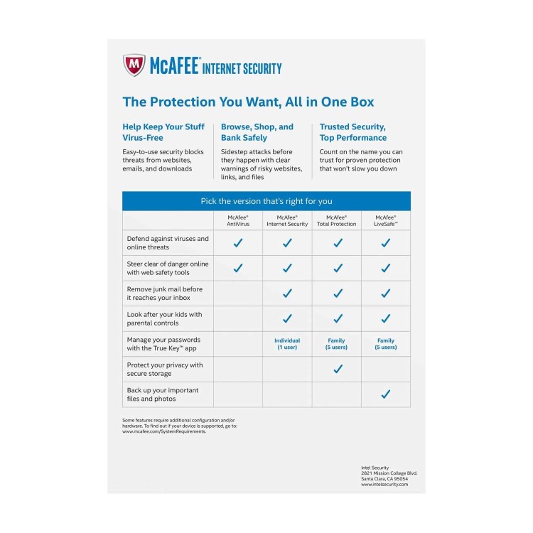 McAfee Internet Security 1 Device - Mobile