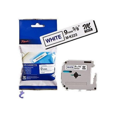 BROTHER BLUE/WHITE 9MM TAPE