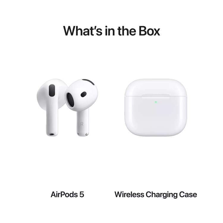 Apple AirPods 5th Gen with Active Noise Cancellation &  Wireless Charging Case - 2026
