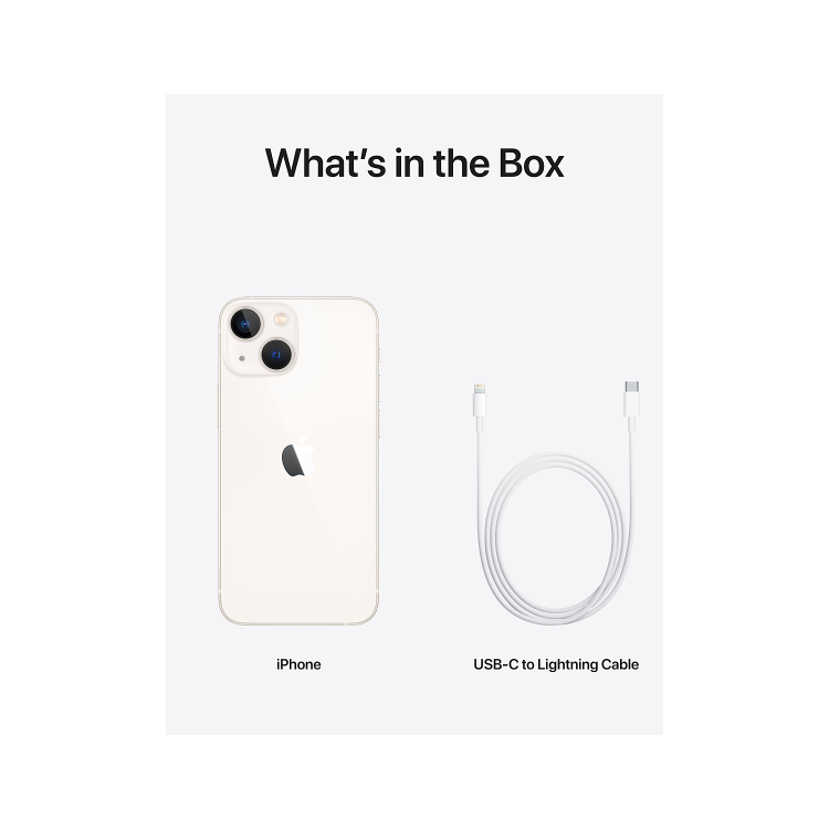 Apple iPhone 13 Starlight 6.1" 128GB 5G Unlocked & SIM Free Smartphone
