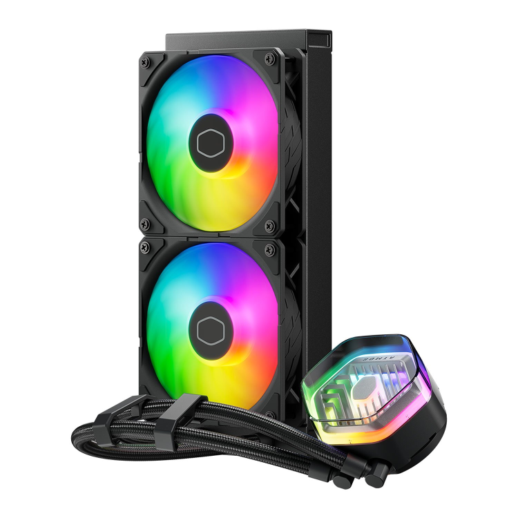 Cooler Master 240mm MasterLiquid 240 Atmos ARGB Intel/AMD CPU Liquid Cooler Black