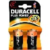 Duracell Plus Power C Size 1 x 2 Pack