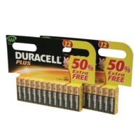 Duracell Plus AAA Battery 12 x 2 Pack