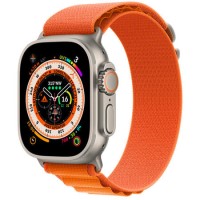 Apple Watch Ultra GPS + Cellular 49mm Titanium Case with Orange Alpine Loop - Small Apple Watch Ultra GPS + Cellular 49mm Titanium Case with Orange Alpine Loop - Small
