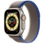 Apple Watch Ultra GPS + Cellular 49mm Titanium Case with Blue/Gray Trail Loop - S/M