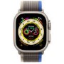 Apple Watch Ultra GPS + Cellular 49mm Titanium Case with Blue/Gray Trail Loop - S/M