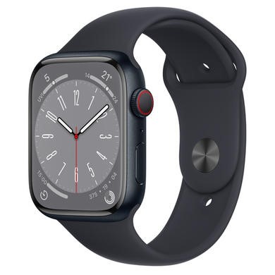 Apple Watch Series 8 GPS + Cellular 41mm Midnight Aluminium Case with Midnight Sport Band - Regular