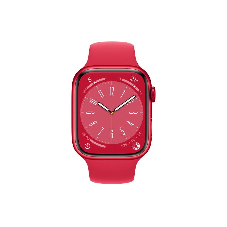 Apple Watch Series 8 GPS + Cellular 41mm PRODUCTRED Aluminium Case with PRODUCTRED Sport Band - Regular