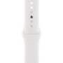 Apple Watch SE 2022 GPS 44mm Silver Aluminium Case with White Sport Band - Regular