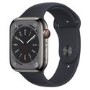 Apple Watch Series 8 GPS + Cellular 45mm Graphite Stainless Steel Case with Midnight Sport Band - Regular