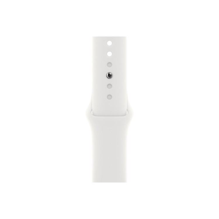 Apple Watch SE 2022 GPS + Cellular 40mm Silver Aluminium Case with White Sport Band - Regular