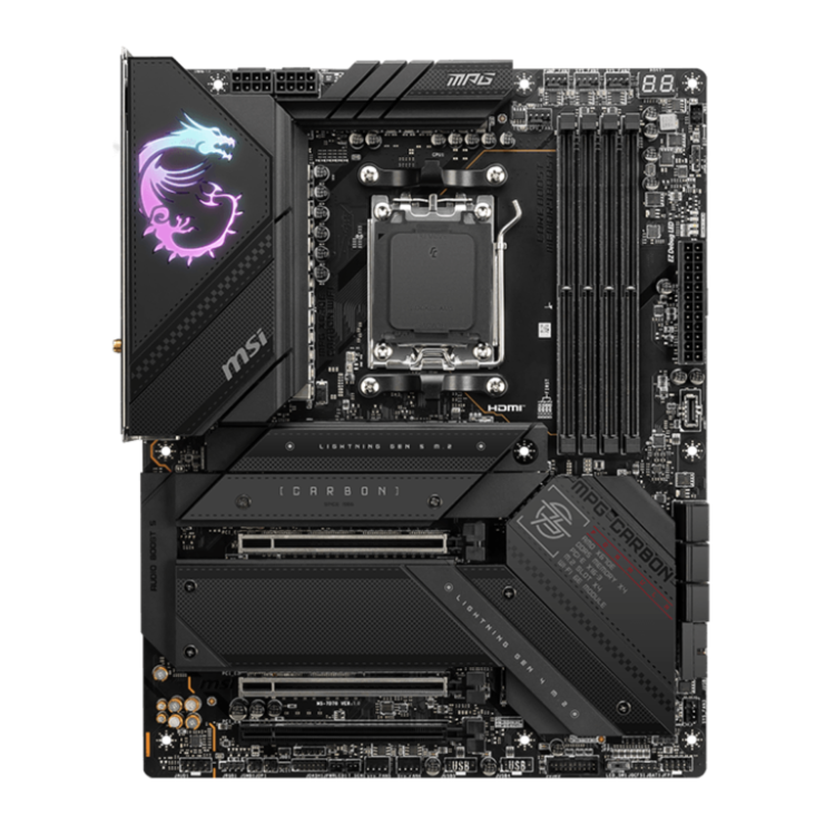 MSI MPG X670E CARBON WIFI AMD X670 AM5 DDR5 ATX Motherboard
