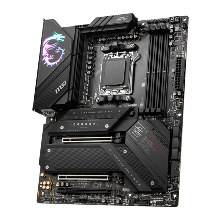 MSI MPG X670E CARBON WIFI AMD X670 AM5 DDR5 ATX Motherboard