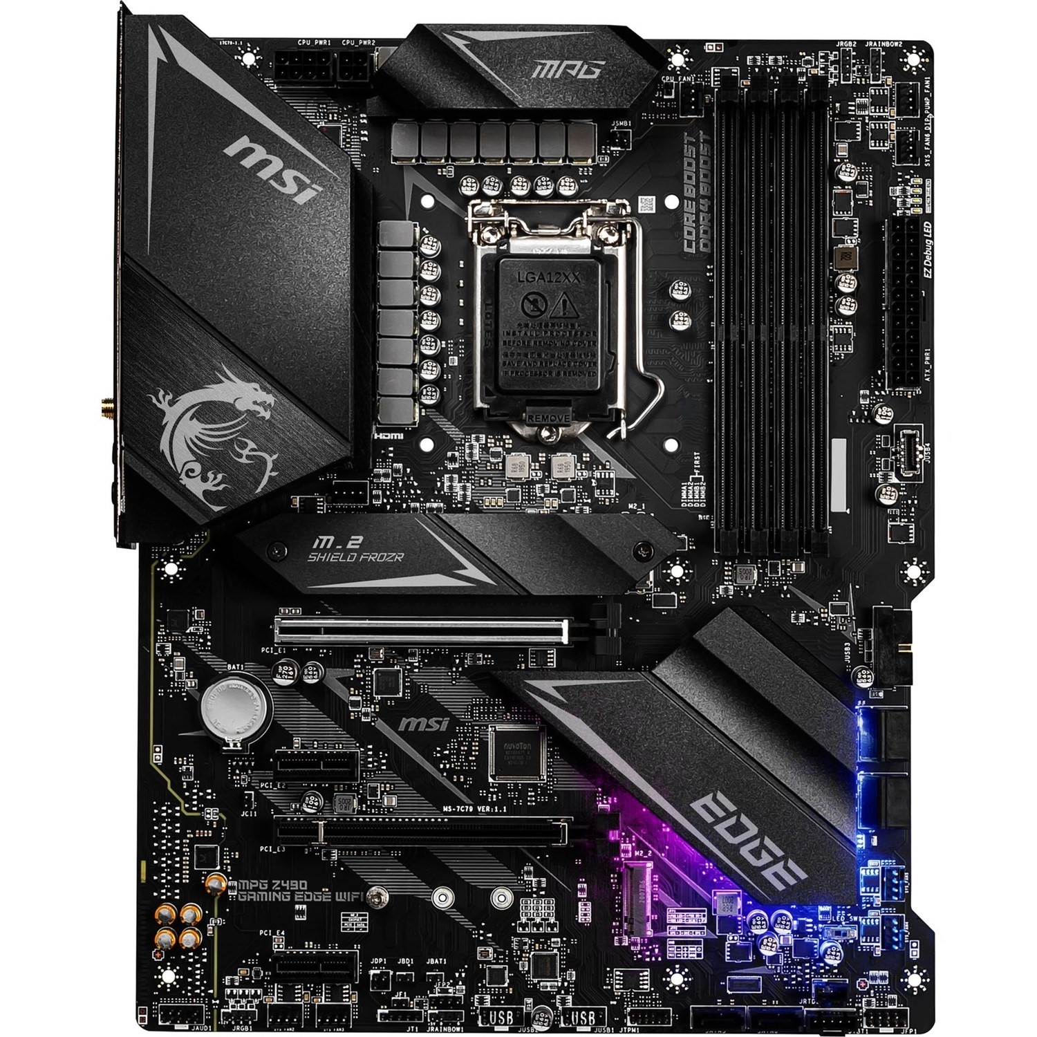 Gigabyte Z490 Z490 10th Gen Motherboard List MSI MEG Z490 GODLIKE