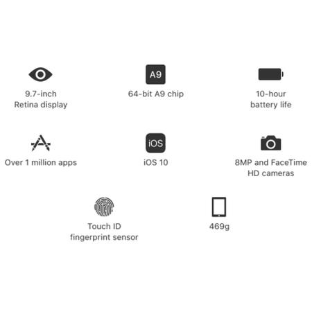 Apple iPad 32GB Wi-Fi 9.7 Inch iOS Tablet - Gold 