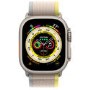 Apple Watch Ultra GPS + Cellular 49mm Titanium Case with Yellow/Beige Trail Loop - S/M