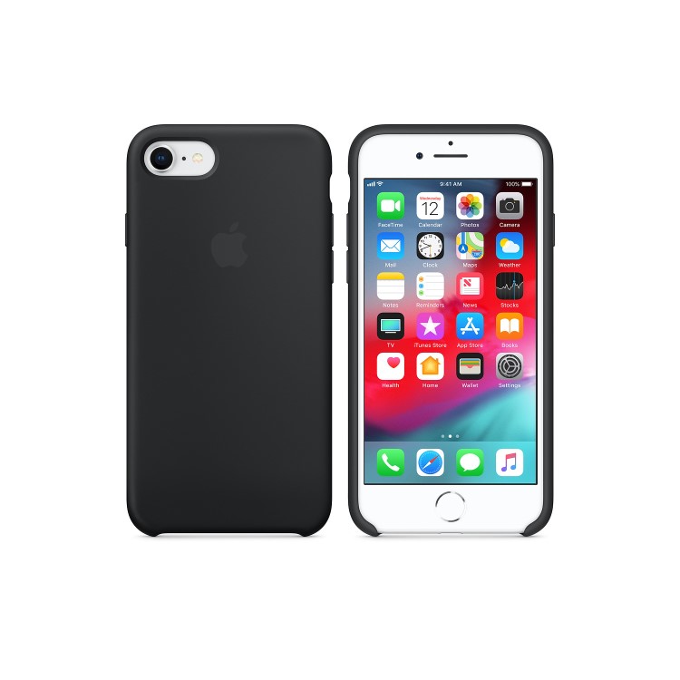Apple iPhone 7/8 Silicone Case - Black