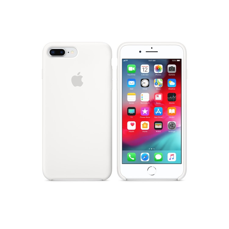 Apple iPhone 7 Plus/iPhone 8 Plus Silicone Case - White