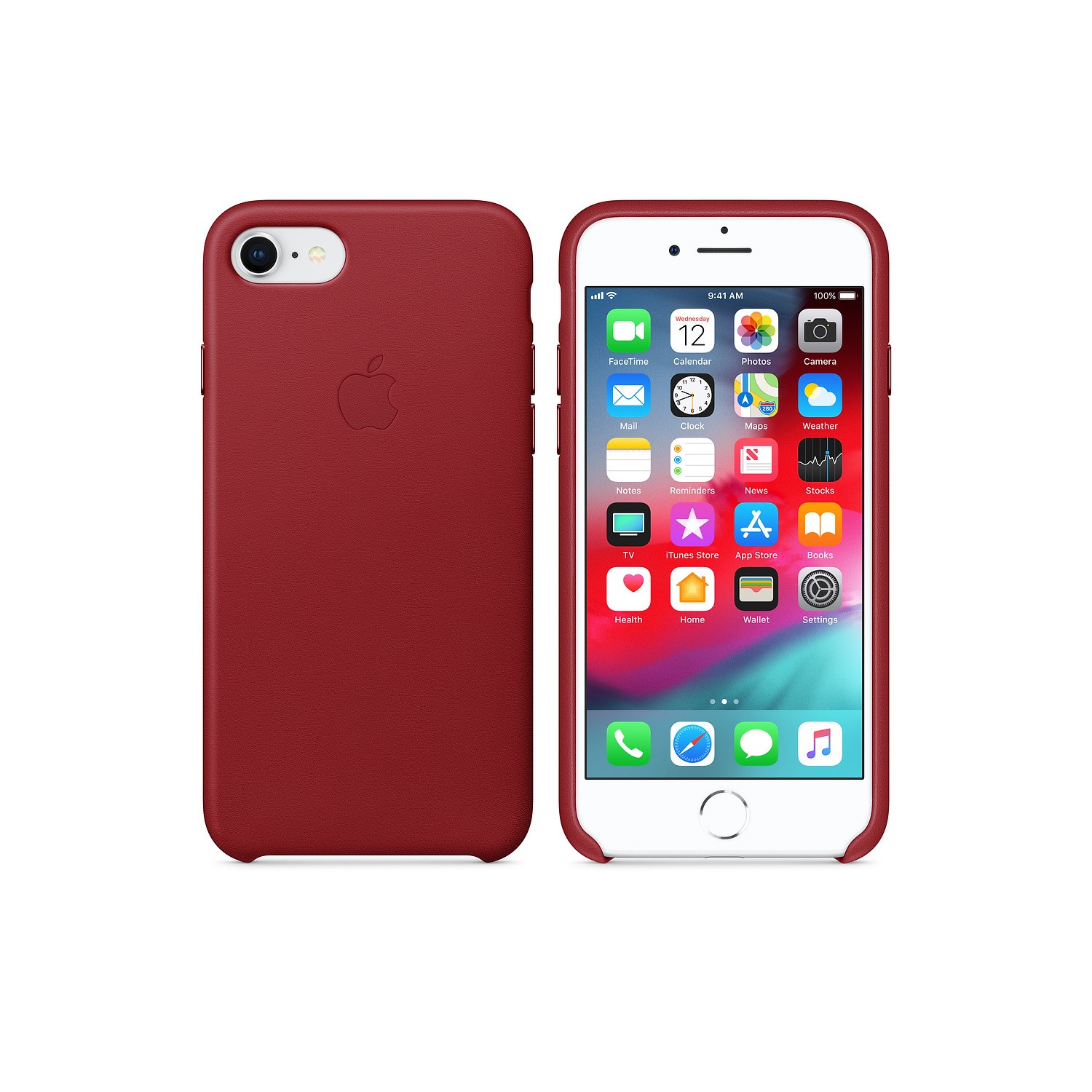 Apple iPhone 7/8 Leather Case - PRODUCT RED - Laptops Direct