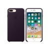 Apple iPhone 8 Plus / 7 Plus Leather Case - Dark Aubergine