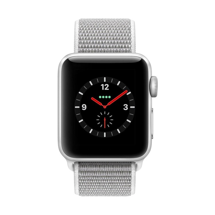 Grade A Apple Watch Sport Series 3 GPS + Cellular 38mm Silver Aluminium Case with Seashell Sport Loop