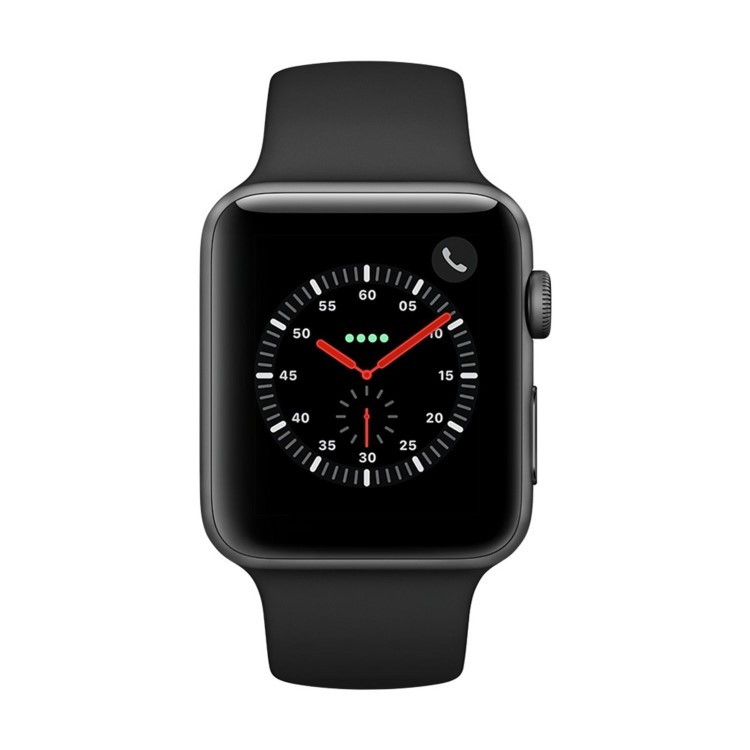 Grade A Apple Watch Sport Series 3 GPS + Cellular 42mm Space Grey Aluminium Case with Black Sport