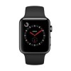 Apple Watch Series 3 GPS + Cell 42mm Space Black Stainless Steel Case with Black Sport Band 