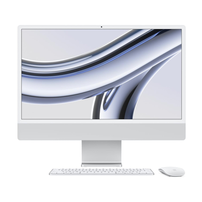 Apple iMac 2023 M3 8 Core CPU 10 Core GPU 8GB 512GB SSD 24 Inch 4.5K All-in-One - Silver