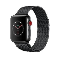 Apple Watch Series 3 GPS + Cell 38mm Space Black Stainless Steel Case with Space Black Milanese Loop Apple Watch Series 3 GPS + Cell 38mm Space Black Stainless Steel Case with Space Black Milanese Loop