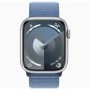 Apple Watch Series 9 GPS 41mm Silver Aluminium Case with Winter Blue Sport Loop