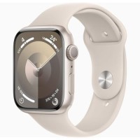 Apple Watch Series 9 GPS 41mm Starlight Aluminium Case with Starlight Sport Band - S/M Apple Watch Series 9 GPS 41mm Starlight Aluminium Case with Starlight Sport Band - S/M