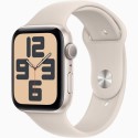 MR9U3QA/A Apple Watch SE 2nd Gen GPS 40mm Starlight Aluminium Case with Starlight Sport Band - S/M