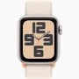 Apple Watch SE 2nd Gen GPS 44mm Starlight Aluminium Case with Starlight Sport Loop
