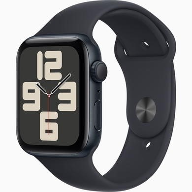 Apple Watch SE (2nd Gen) GPS 44mm Midnight Aluminium Case with Midnight Sport Band - M/L