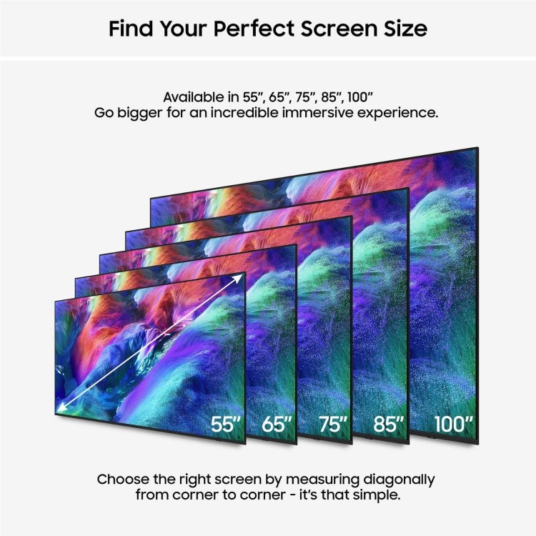 Samsung MRE100R85HUXXU 100" Micro RGB 4K Ultra HD Smart TV with Tizen OS Dolby Atmos & 144Hz Gaming TV