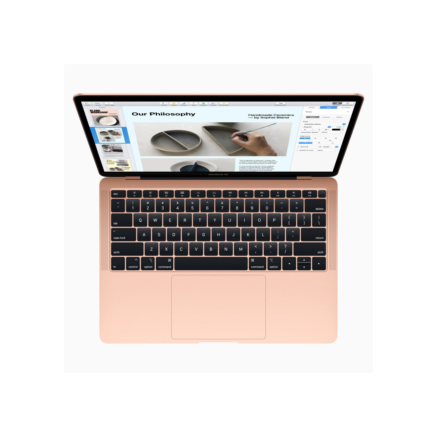 Apple MacBook Air 2018 Core i5 8GB 128GB 13.3 Inch Retina Display Laptop in  Gold
