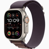 Apple Watch Ultra 2 GPS + Cellular 49mm Titanium Case with Indigo Alpine Loop - Small Apple Watch Ultra 2 GPS + Cellular 49mm Titanium Case with Indigo Alpine Loop - Small
