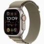 Apple Watch Ultra 2 GPS + Cellular 49mm Titanium Case with Olive Alpine Loop - Small