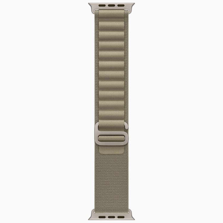 Apple Watch Ultra 2 GPS + Cellular 49mm Titanium Case with Olive Alpine Loop - Small