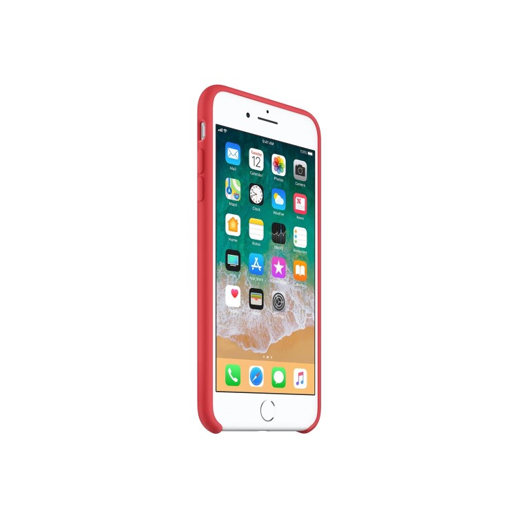 iPhone 8 Plus / iPhone 7 Plus Silicone Case - Red Raspberry