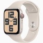 Apple Watch SE (2nd Gen) GPS + Cellular 40mm Starlight Aluminium Case with Starlight Sport Band - S/M