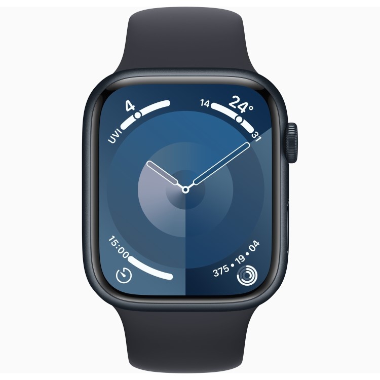 GRADE A1 - Apple Watch Series 9 GPS + Cellular 41mm Midnight Aluminium Case with Midnight Sport Band - S/M