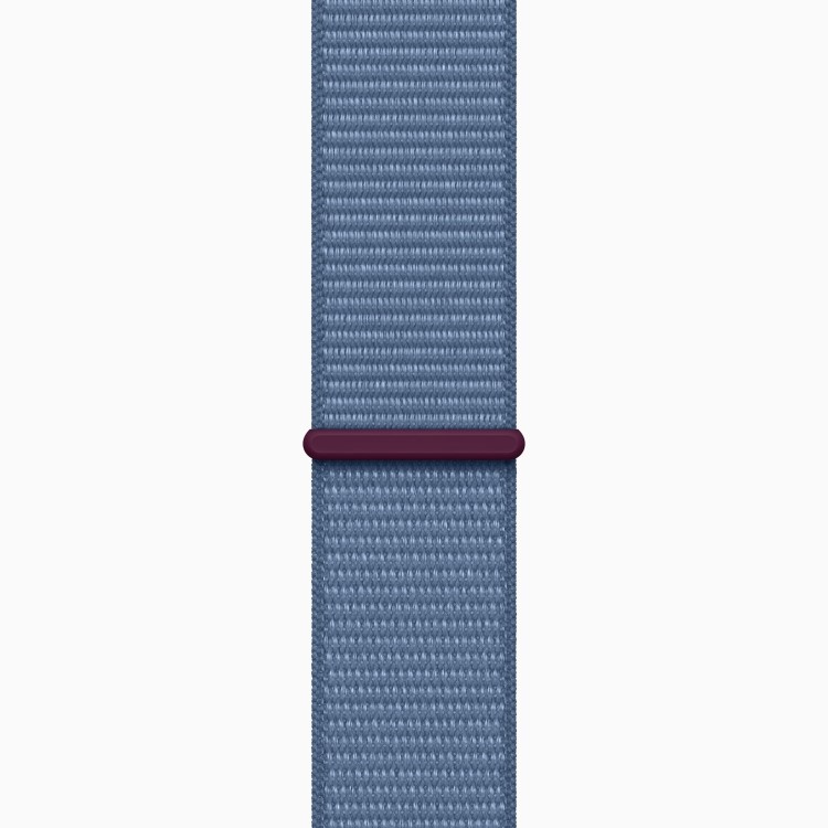 Apple Watch Series 9 GPS + Cellular 41mm Silver Aluminium Case with Winter Blue Sport Loop