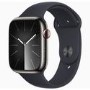 Apple Watch Series 9 GPS + Cellular 45mm Graphite Stainless Steel Case with Midnight Sport Band - M/L